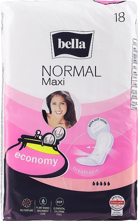 Гигиенические прокладки Normal Maxi, 18 шт - Bella — фото N1
