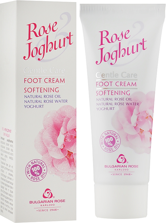 Крем для ног смягчающий - Bulgarian Rose Rose & Joghurt Foot Cream — фото N1