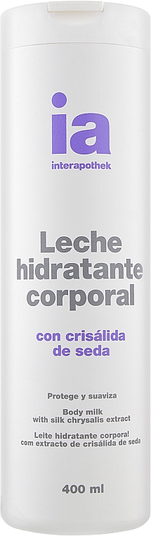Увлажняющее молочко для тела с экстрактом шелка - Interapothek Leche Hidratante Corporal Con Crisalida De Seda