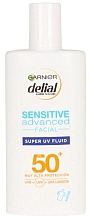 Парфумерія, косметика Сонцезахисний крем для обличчя - Garnier Delial Sensitive Advance Hyaluronic Acid Face Cream Spf50
