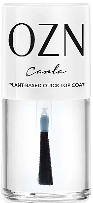 Топовое покрытие с гелевым эффектом для ногтей - OZN Carla Plant-Based Quick Top Coat — фото N1