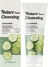 Пінка для вмивання обличчя з екстрактом огірка - Food a Holic Cucumber Fresh Water Foam Cleansing — фото N2