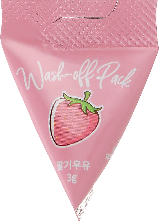 Глибоко очищувальна полунична маска для обличчя - Med B Cosmetic Strawberry Milk Wash Off Pack