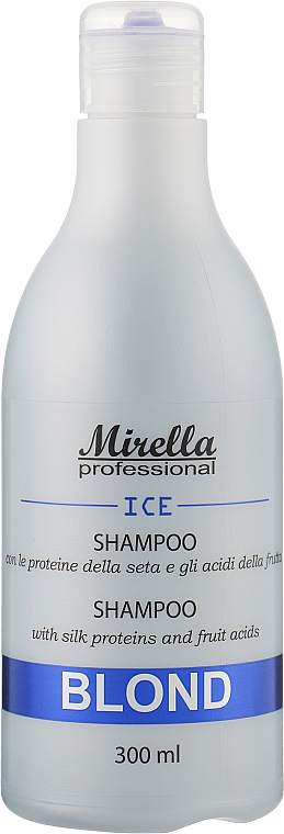 Шампунь для светлых, седых и обесцвеченных волос - Mirella Blond Shampoo — фото N1