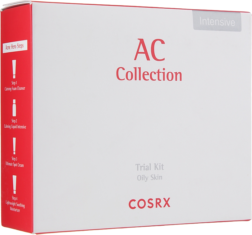 Набор - Cosrx AC Collection Trial Intensive Kit (f/foam/20ml + f/toner/30ml + cr/5g + cr/20ml) — фото N1