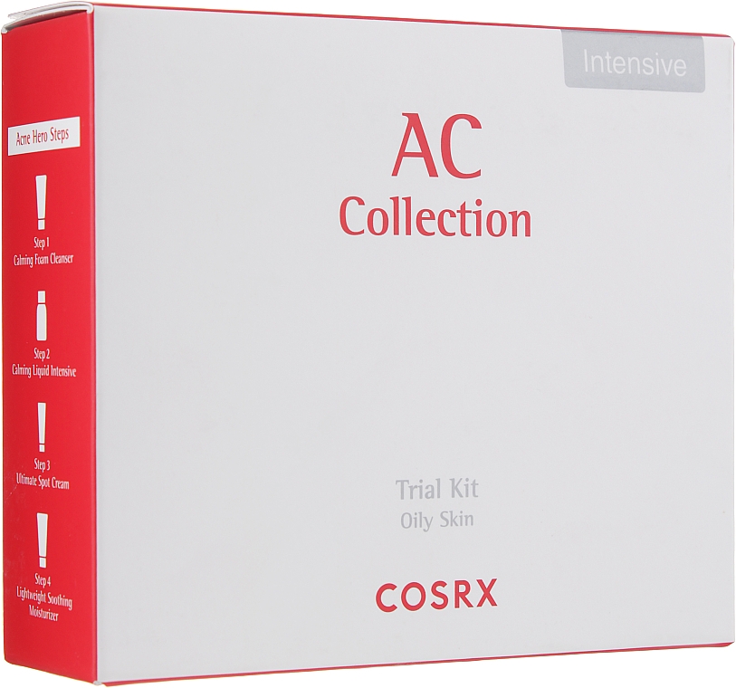 Набір - Cosrx AC Collection Trial Intensive Kit (f/foam/20ml + f/toner/30ml + cr/5g + cr/20ml) — фото N1