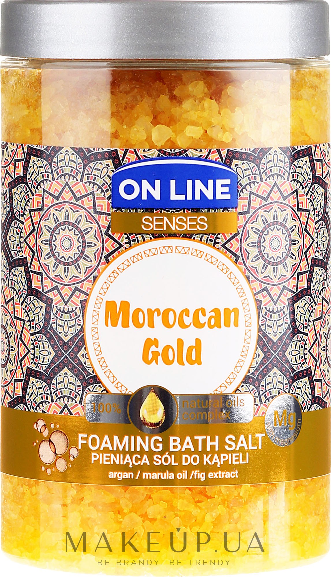 Соль для ванны - On Line Senses Bath Salt Moroccan Gold — фото 480g