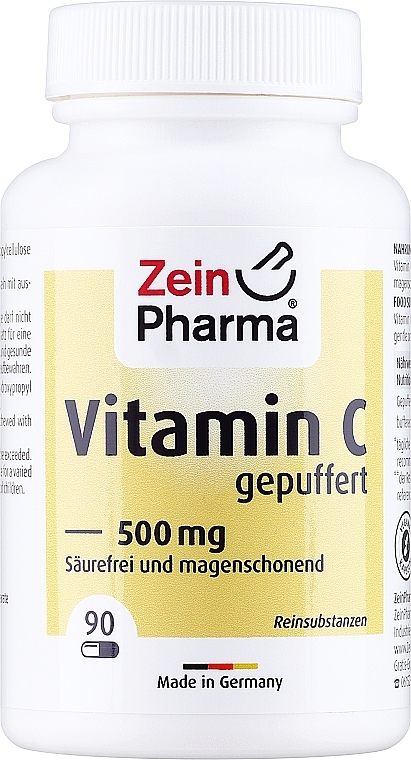 Капсулы "Витамин С", 500мг - ZeinPharma Buffered Vitamin C 500mg — фото N1