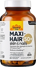 Духи, Парфюмерия, косметика Комплекс витаминов и минералов для волос - Country Life Maxi Hair 50+