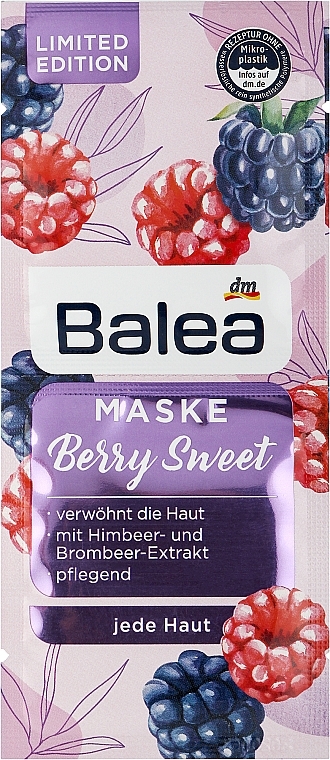 Маска для обличчя - Balea Berry Sweet Mask — фото N1