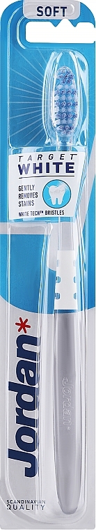 Зубна щітка, прозоро-біла - Jordan Target White — фото N1
