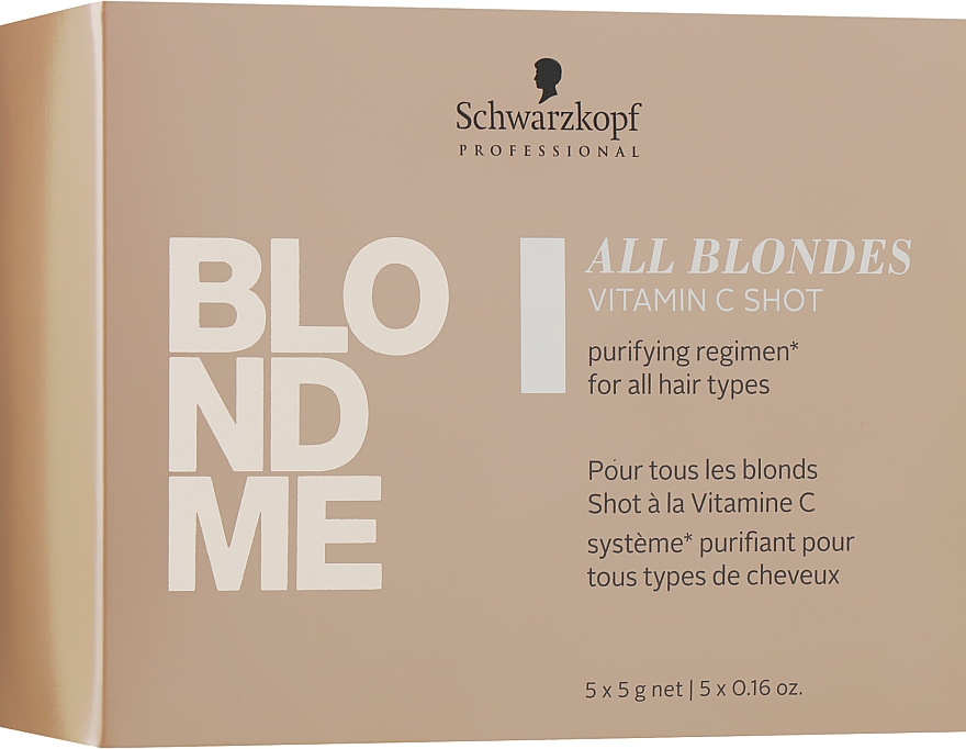 Концентрат вітаміну С для волосся усіх типів - Schwarzkopf Professional Blondme All Blondes Vitamin C Shot — фото N2
