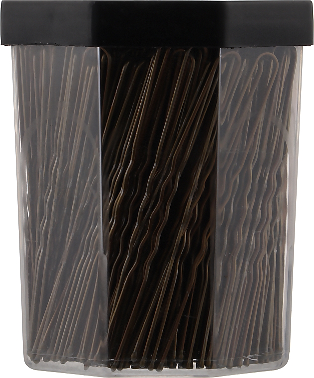 Шпильки волнистые для волос, золотистые - Lussoni Wavy Hair Pins 7.5 cm Golden — фото N1