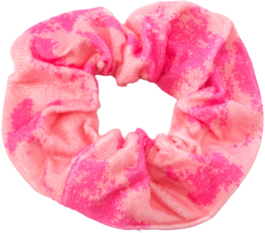 Резинка оксамитова для волосся, рожева з жовтим - Lolita Accessories — фото N1