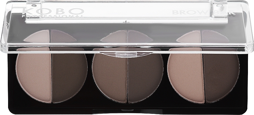 Палетка тіней для брів - Kobo Professional Brow Bar — фото N2
