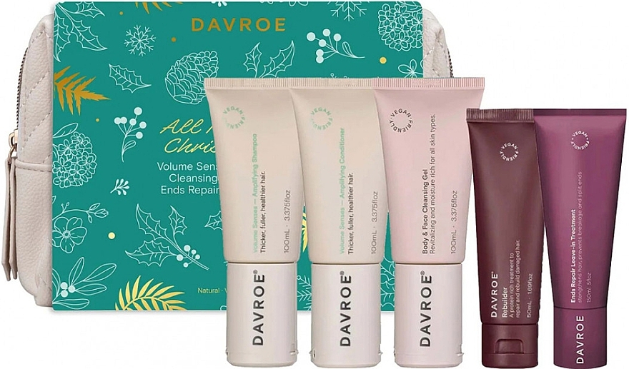 Набір для об'єму волосся, 5 продуктів - Davroe Volume Senses Christmas Xmas Travel Pack — фото N1