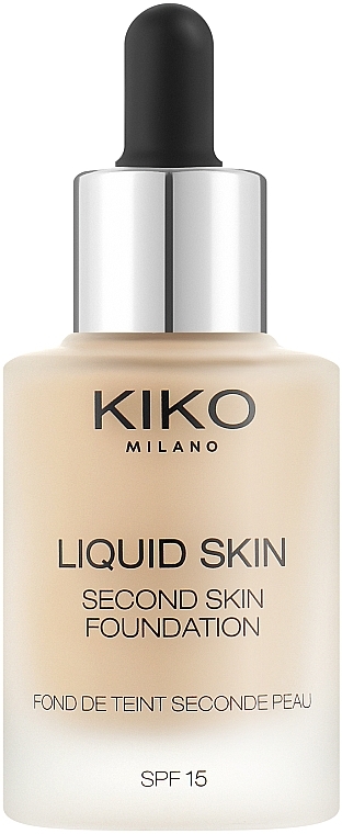 Тональная основа - KIKO Milano Liquid Skin Second Skin Foundation — фото N1