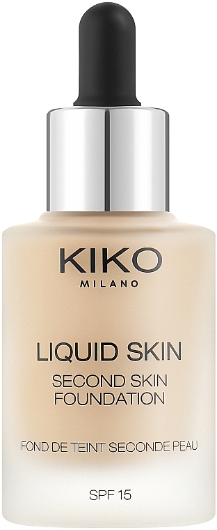 Тональна основа - KIKO Milano Liquid Skin Second Skin Foundation — фото N1