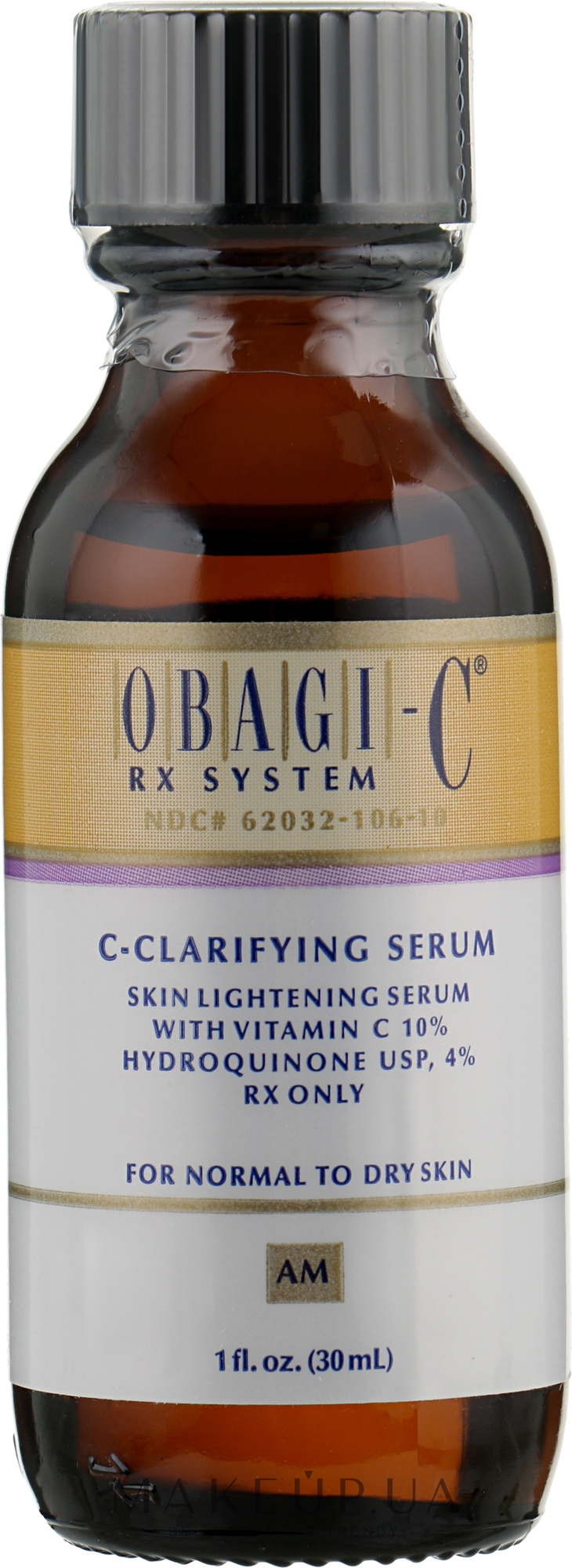 Сироватка освітлювальна для нормальної та сухої шкіри - Obagi Medical C-Clarifying Serum Dry  — фото 30ml