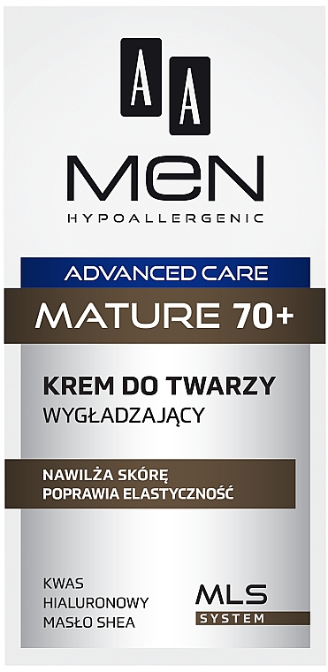 Разглаживающий крем для лица - AA Men Care Mature 70+ Face Cream — фото N3