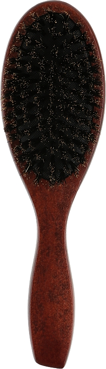 Щетка для волос CS346 деревянная ручка, темно-коричневая - Cosmo Shop — фото N1