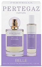Духи, Парфюмерия, косметика Saphir Parfums Pertegaz Belle - Набор (edt/100ml + edt/30ml)