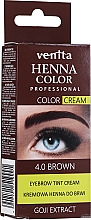 Venita Professional Henna Color Cream Eyebrow Tint Cream Goji Extract - Крем-фарба для фарбування брів з хною — фото N3