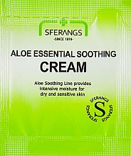 Парфумерія, косметика Заспокійливий крем для обличчя, з алое - Sferangs Aloe Essential Soothing Cream (пробник)