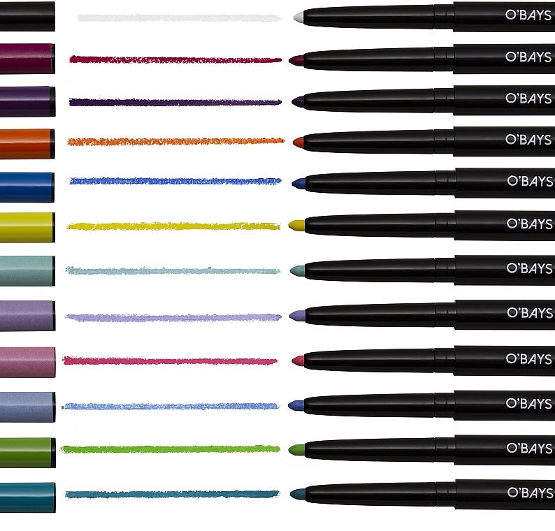 Кольоровий олівець для очей - O’BAYS Color Eye Liner — фото N3