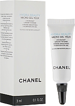 Парфумерія, косметика Зволожуючий гель для шкіри навколо очей - Chanel Hydra Beauty Micro Gel Yeux (пробник)