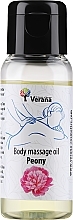 Массажное масло для тела "Peony" - Verana Body Massage Oil — фото N1