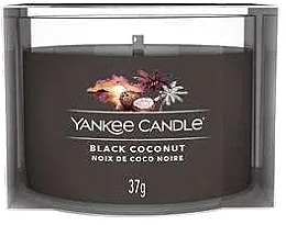 Духи, Парфюмерия, косметика Ароматическая свеча в стакане "Черный кокос" - Yankee Candle Black Coconut (мини)