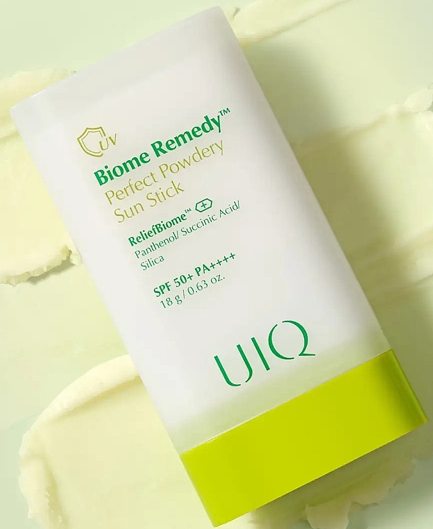 Сонцезахисний стік - UIQ Biome Remedy Perfect Powdery Sun Stick SPF 50+ PA++++ — фото N2