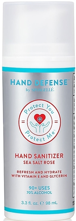 Дезинфицирующее средство для рук - Spongelle Hand Defense Hand Sanitizer Sea Salt Rose — фото N1