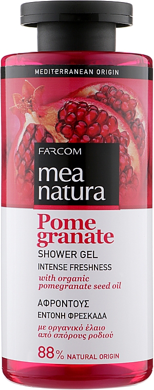 Гель для душа с маслом граната - Mea Natura Pomegranate Shower Gel — фото N1