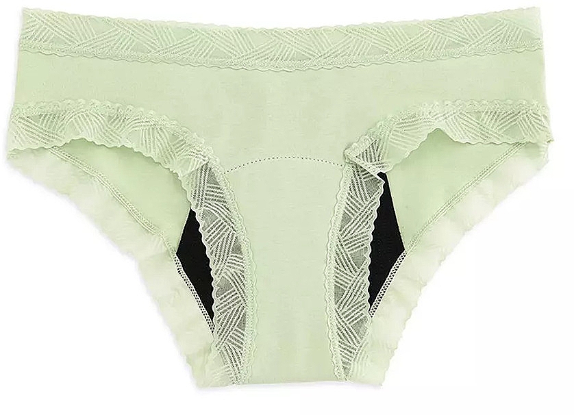 Набор менструальных трусиков, 3 шт, зеленые - Platanomelon Kiwitas Doble Blonda Menstrual Briefs — фото N1
