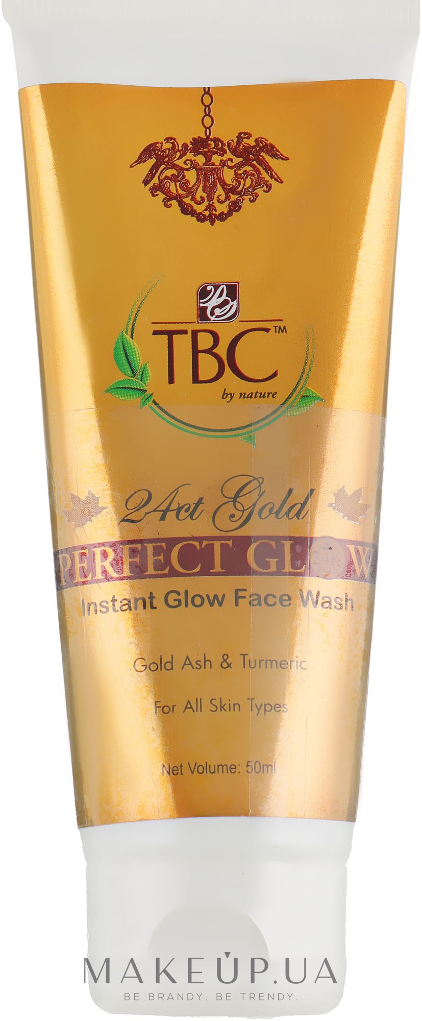 Увлажняющее средство для умывания "Идеальный блеск" - TBC 24ct Gold Perfect Glow Face Wash — фото 50ml
