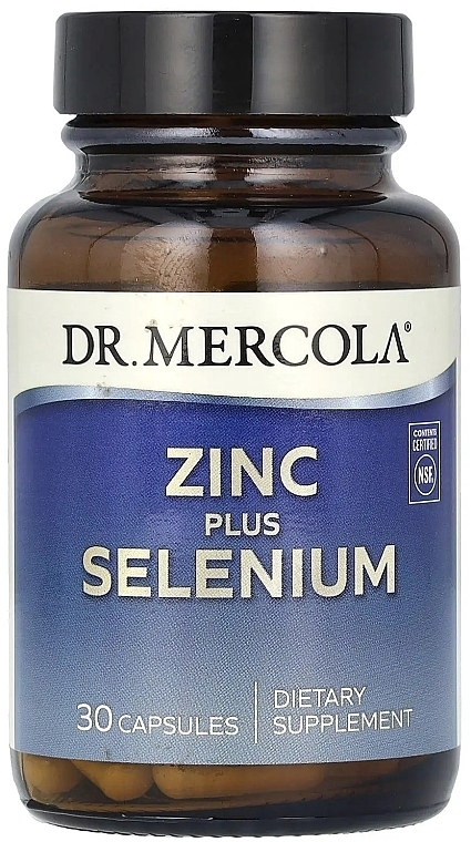 Дієтична добавка "Цинк плюс селен" - Dr. Mercola Zinc Plus Selenium — фото N1