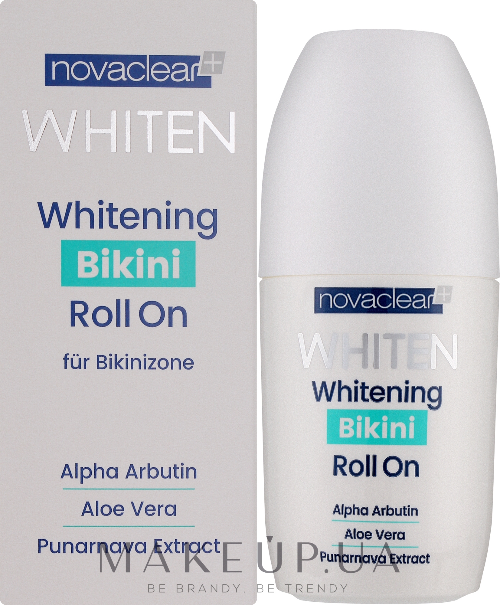 Отбеливающий ролик для области бикини - Novaclear Whiten Whitening Bikini Roll On — фото 50ml