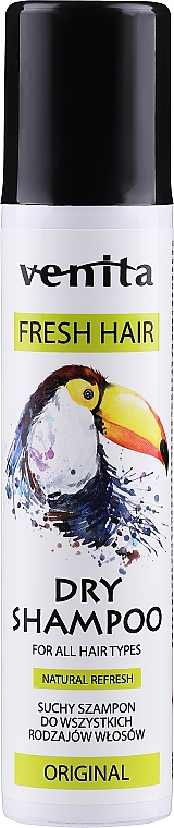 Сухий шампунь-спрей для волосся - Venita Original Dry Shampoo — фото N1