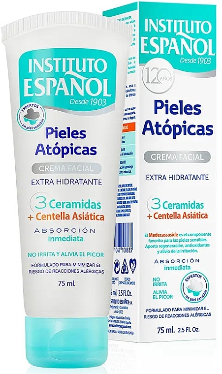 Крем для лица с керамидами для атопической кожи - Instituto Espanol Atopic Skin Face Cream  — фото N1