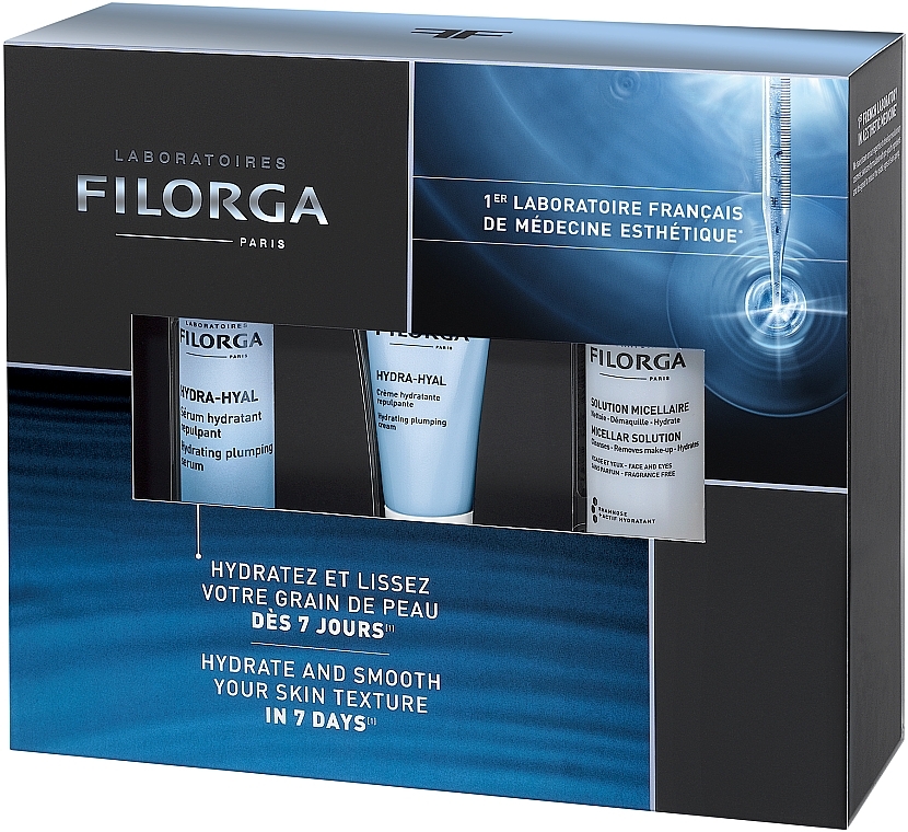 Набор - Filorga Hydra-Hyal (f/ser/30ml + f/cr/15ml + mic wat/50ml) — фото N2