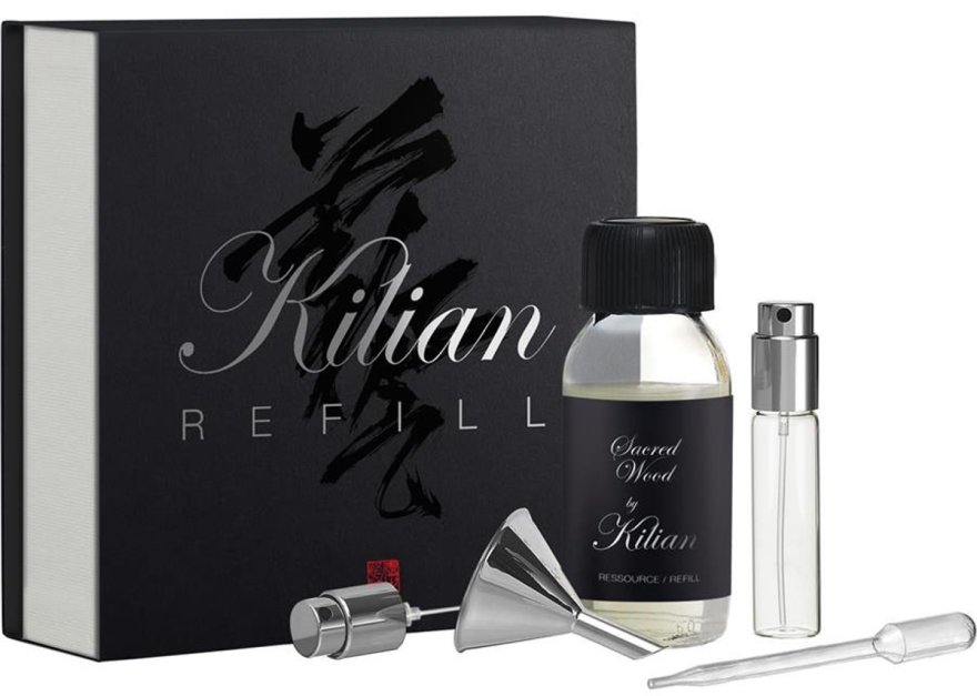 Kilian Paris Sacred Wood Refill - Набір (refill/50ml + funnel + dropper + vial/7.5 ml + spray) — фото N1