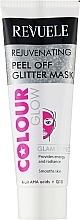Парфумерія, косметика Рожева омолоджувальна маска-плівка - Revuele Color Glow Glitter Mask Pell-Off Rejuvenating