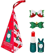 Набор - Inuwet Cone Bunny X Mas (lip/balm/3.5ml + clips/2pcs) — фото N1