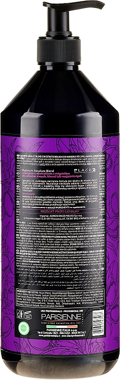 Шампунь для освітленого волосся - Black Professional Platinum Absolute Blond Shampoo — фото N4