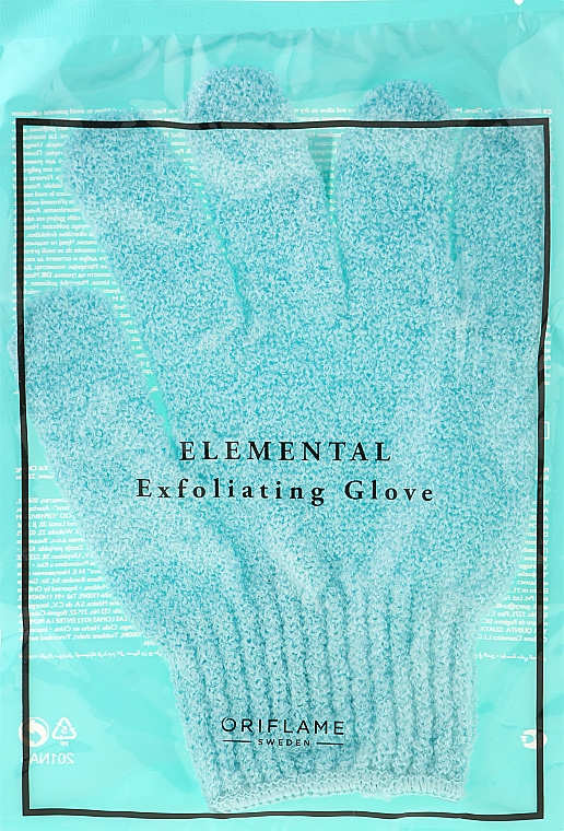 Массажная мочалка-перчатка, голубая - Oriflame — фото N1