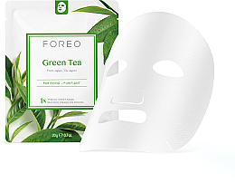 Очищающая тканевая маска для комбинированной кожи - Foreo Green Tea Sheet Mask — фото N1
