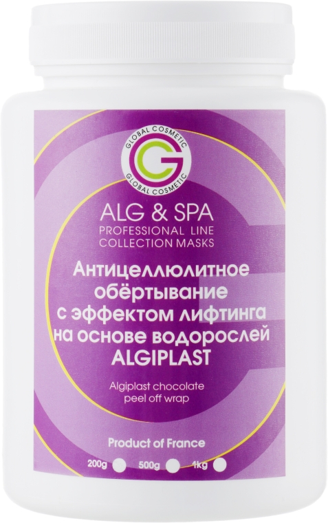 Антицелюлітне обгортання з ефектом ліфтингу на основі водорослів “ALGIPLAST” - ALG & SPA Professional Line Collection Masks — фото N1