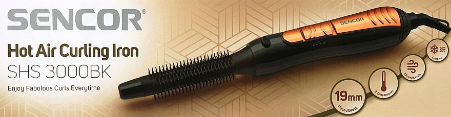 Фен-щетка для волос - Sencor SHS3000BK — фото N2